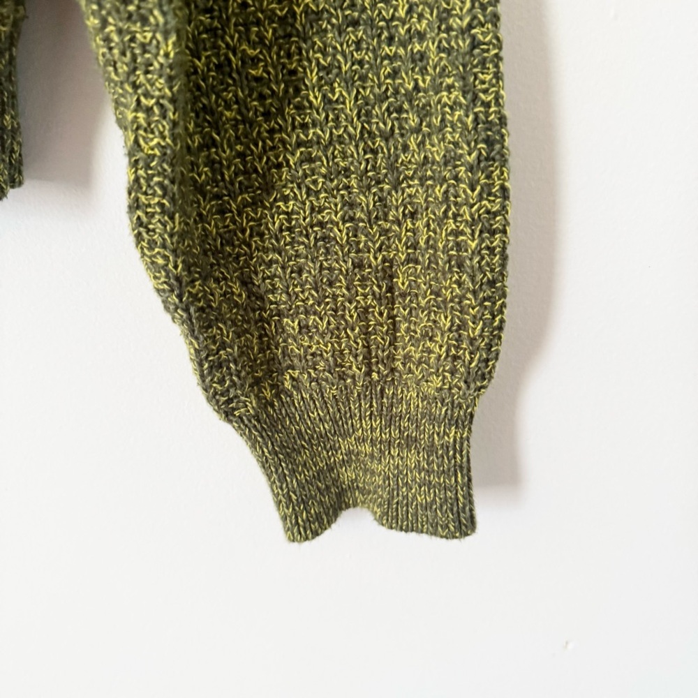 Universal Thread Textured Knit Sweater Green Yellow Size M - Picture 3 of 7